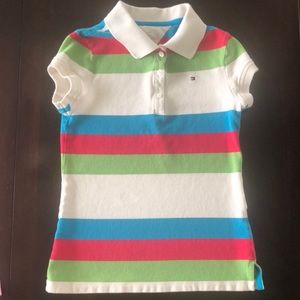 Tommy Hilfiger girls polo shirt size M ( 8 - 10 )